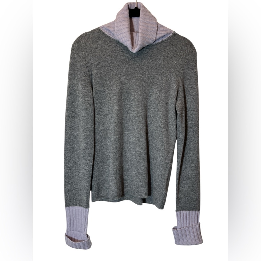 Magaschoni 100% Cashmere Turtleneck Sweater Size S Old Money Quiet Luxury